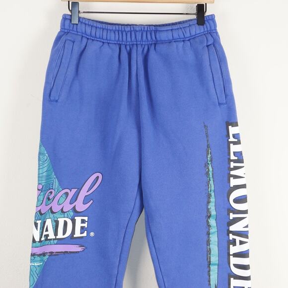 Lyrical Lemonade Blue Heavyweight 100% Cotton Sweatpants Mens Sz L - Picture 2 of 13